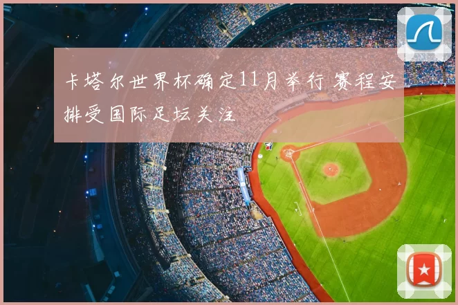 卡塔尔世界杯确定11月举行 赛程安排受国际足坛关注