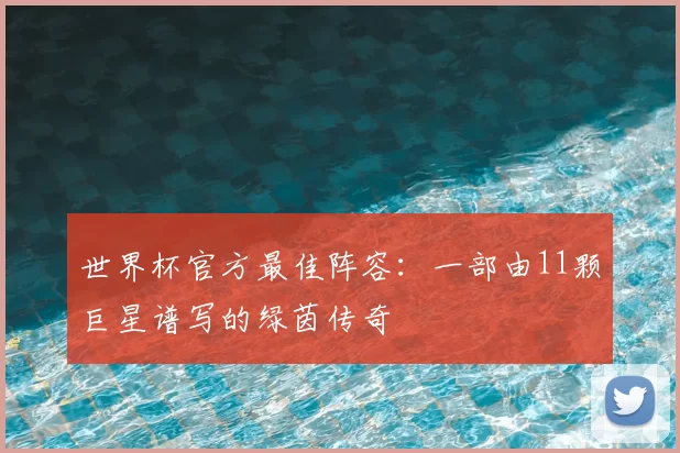 世界杯官方最佳阵容:一部由11颗巨星谱写的绿茵传奇