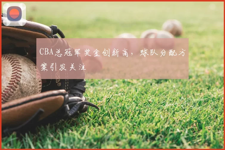 CBA总冠军奖金创新高，球队分配方案引发关注