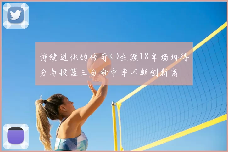 持续进化的传奇KD生涯18年场均得分与投篮三分命中率不断创新高